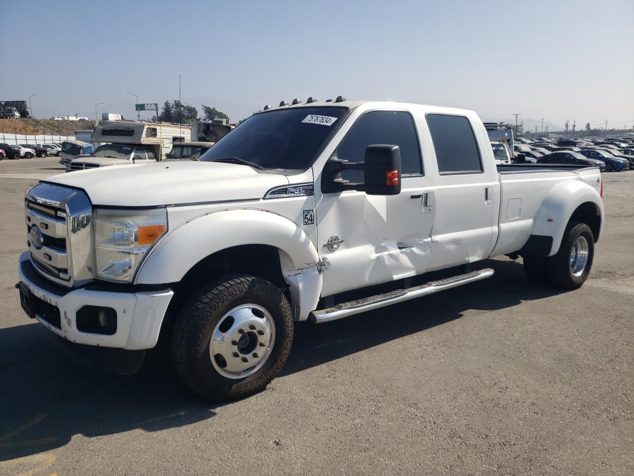 FORD F450 SUPER 2014 white  diesel 1FT8W4DTXEEB28690 photo #1