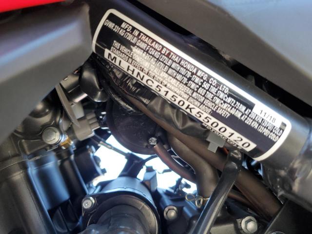2019 HONDA CBR300 RA MLHNC5150K5500120