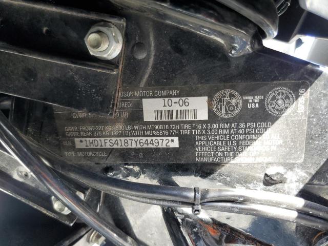 2007 HARLEY-DAVIDSON FLTR 1HD1FS4187Y644972