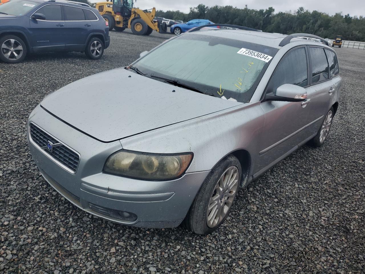 VOLVO V50 2.4I 2007 silver  gas YV1MW382672289367 photo #1