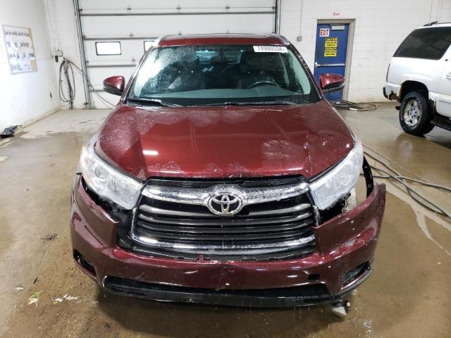 VIN 5TDJKRFH4GS340145 2016 Toyota Highlander, Xle no.5