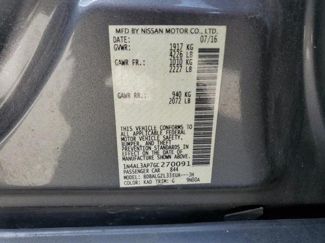 2016 NISSAN ALTIMA 2.5 - 1N4AL3AP7GC270091