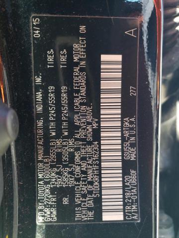 2015 TOYOTA HIGHLANDER - 5TDDKRFH1FS162304