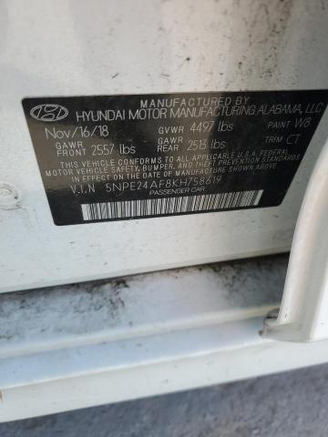 2019 HYUNDAI SONATA SE - 5NPE24AF8KH758619