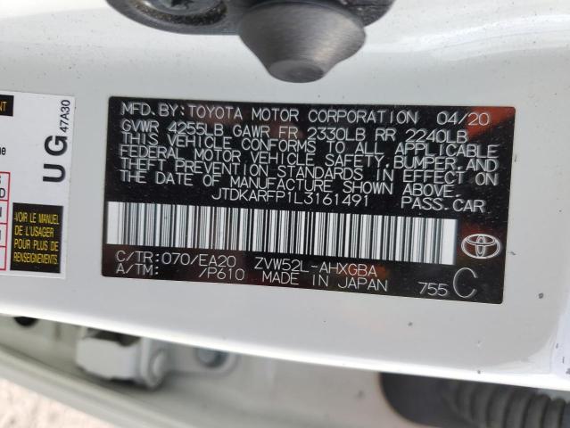 2020 TOYOTA PRIUS PRIM - JTDKARFP1L3161491