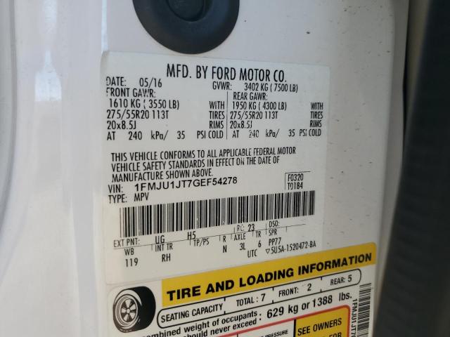 2016 FORD EXPEDITION - 1FMJU1JT7GEF54278