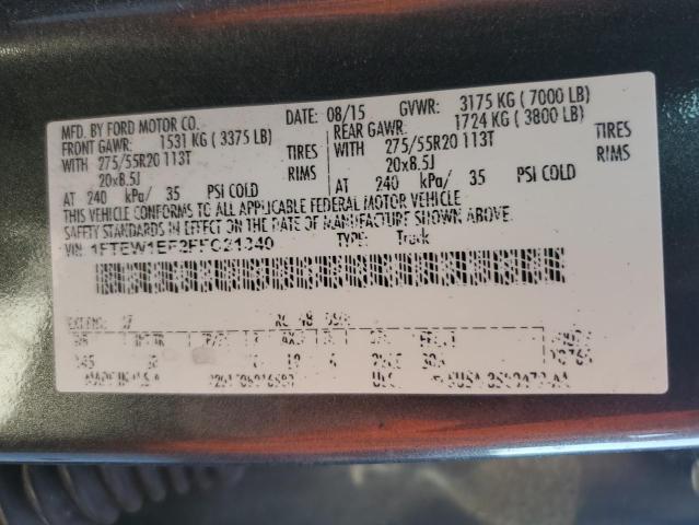 2015 FORD F150 SUPER - 1FTEW1EF2FFC21340