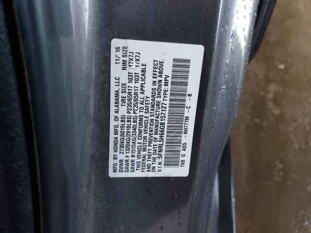 VIN 5FNRL5H66GB157127 2016 Honda Odyssey, Exl no.13