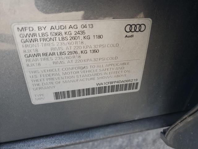 VIN WA1CFBFP4DA085219 2013 Audi Q5, Premium no.14