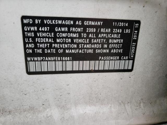 2015 VOLKSWAGEN CC SPORT - WVWBP7AN9FE816661