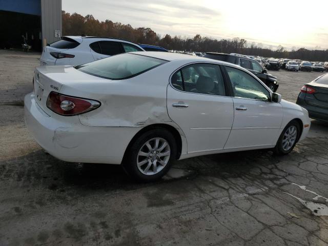 LEXUS ES 300 2003 white  gas JTHBF30G336009331 photo #4