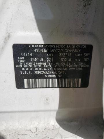 2019 HYUNDAI ACCENT SE - 3KPC24A39KE075443