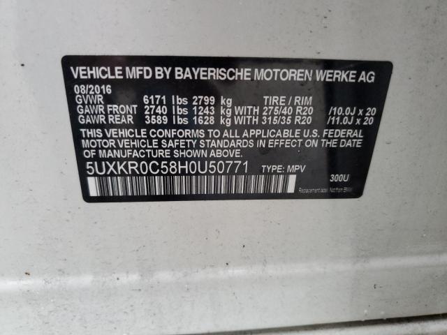 VIN 5UXKR0C58H0U50771 2017 BMW X5, Xdrive35I no.14