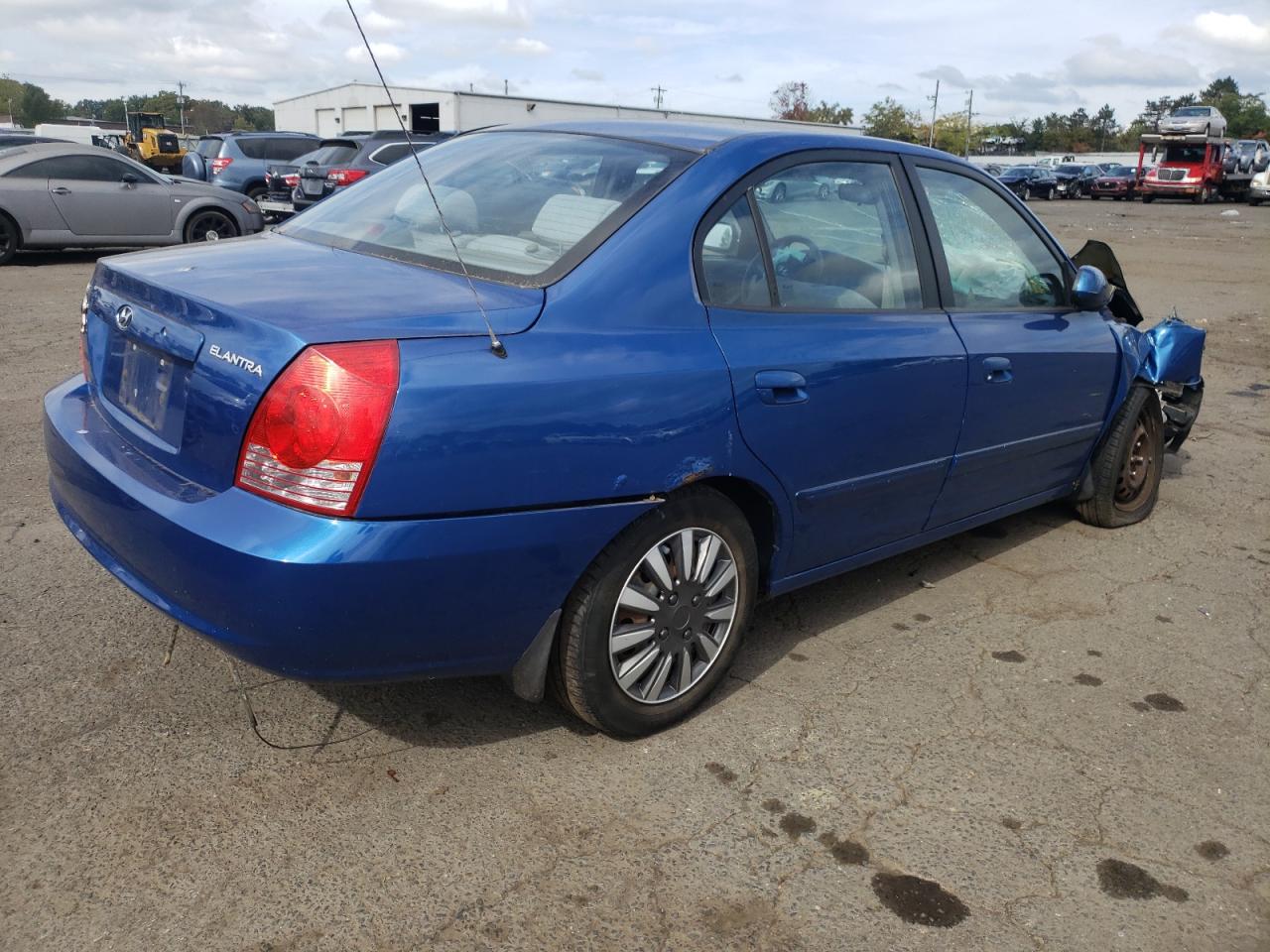 HYUNDAI ELANTRA GL 2006 blue sedan 4d gas KMHDN46D66U328413 photo #4