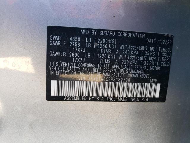2023 SUBARU OUTBACK PR 4S4BTACC8P3182790