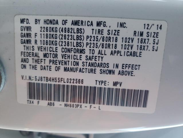 2015 ACURA RDX TECHNO - 5J8TB4H55FL022566