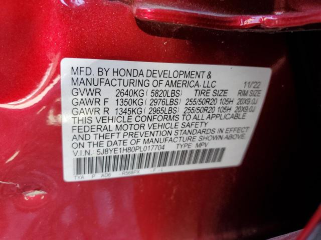 VIN 5J8YE1H80PL017704 2023 Acura MDX, Advance no.13