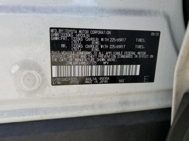 2021 TOYOTA RAV4 LE - JTML6RFV4MD007325