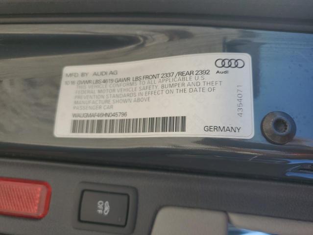 VIN WAUGMAF46HN045796 2017 Audi A4, Ultra Premium no.13