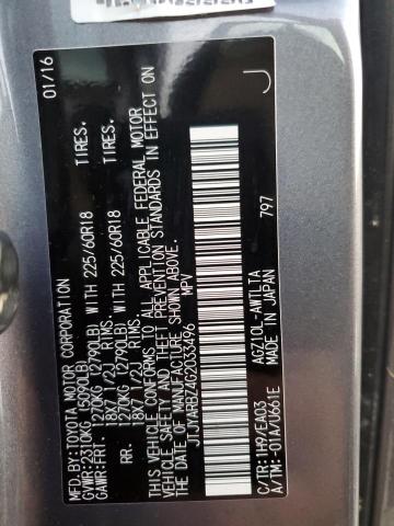 VIN JTJYARBZ4G2033496 2016 Lexus NX, 200T Base no.14