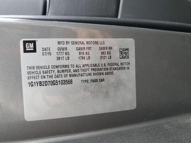 2016 CHEVROLET CORVETTE S - 1G1YB2D70G5103568