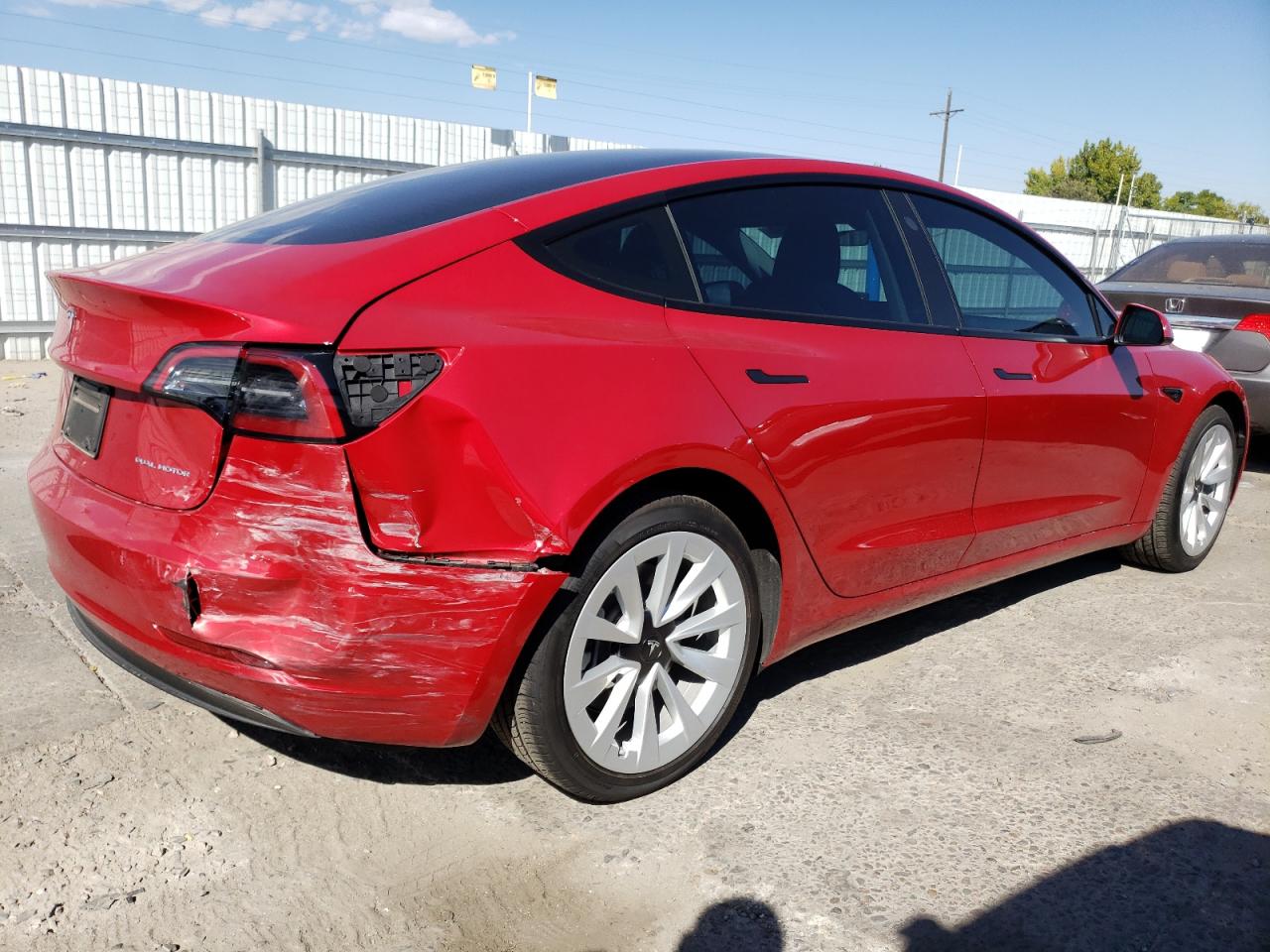 Lot #2926559343 2023 TESLA MODEL 3