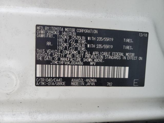 2019 TOYOTA RAV4 XLE P - JTMC1RFV6KJ004486
