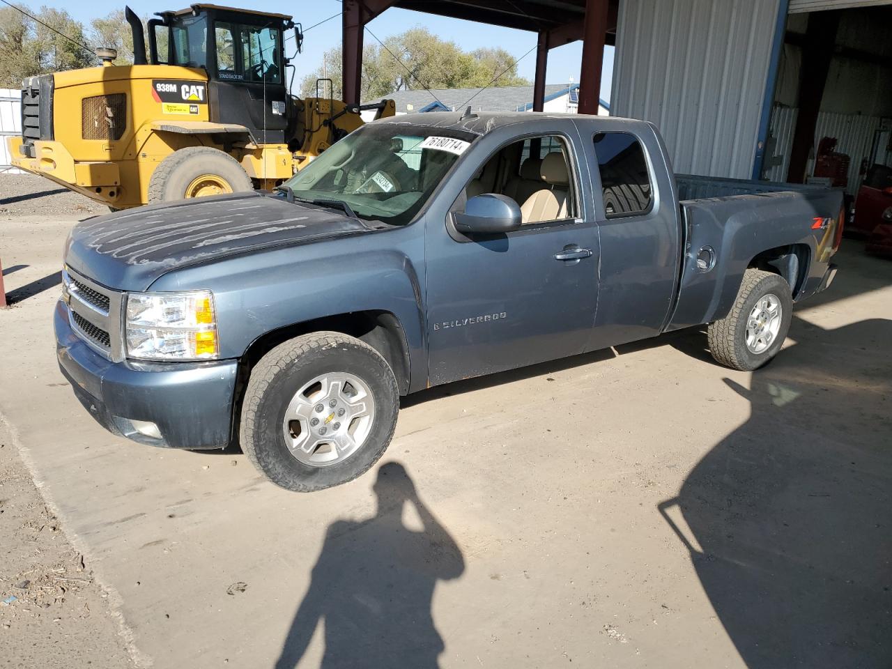 CHEVROLET SILVERADO 2008 blue 4dr ext gas 2GCEK19J981223901 photo #1