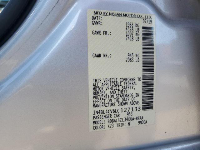 2020 NISSAN ALTIMA SR - 1N4BL4CV6LC127133