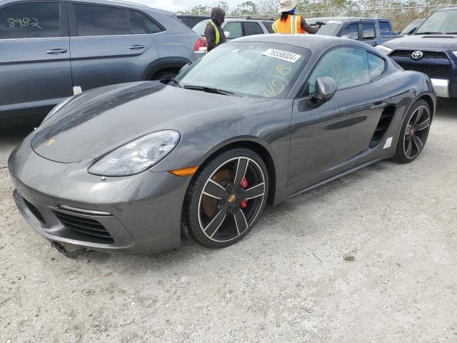 PORSCHE CAYMAN S 2022 gray  gas WP0AB2A89NS263274 photo #1