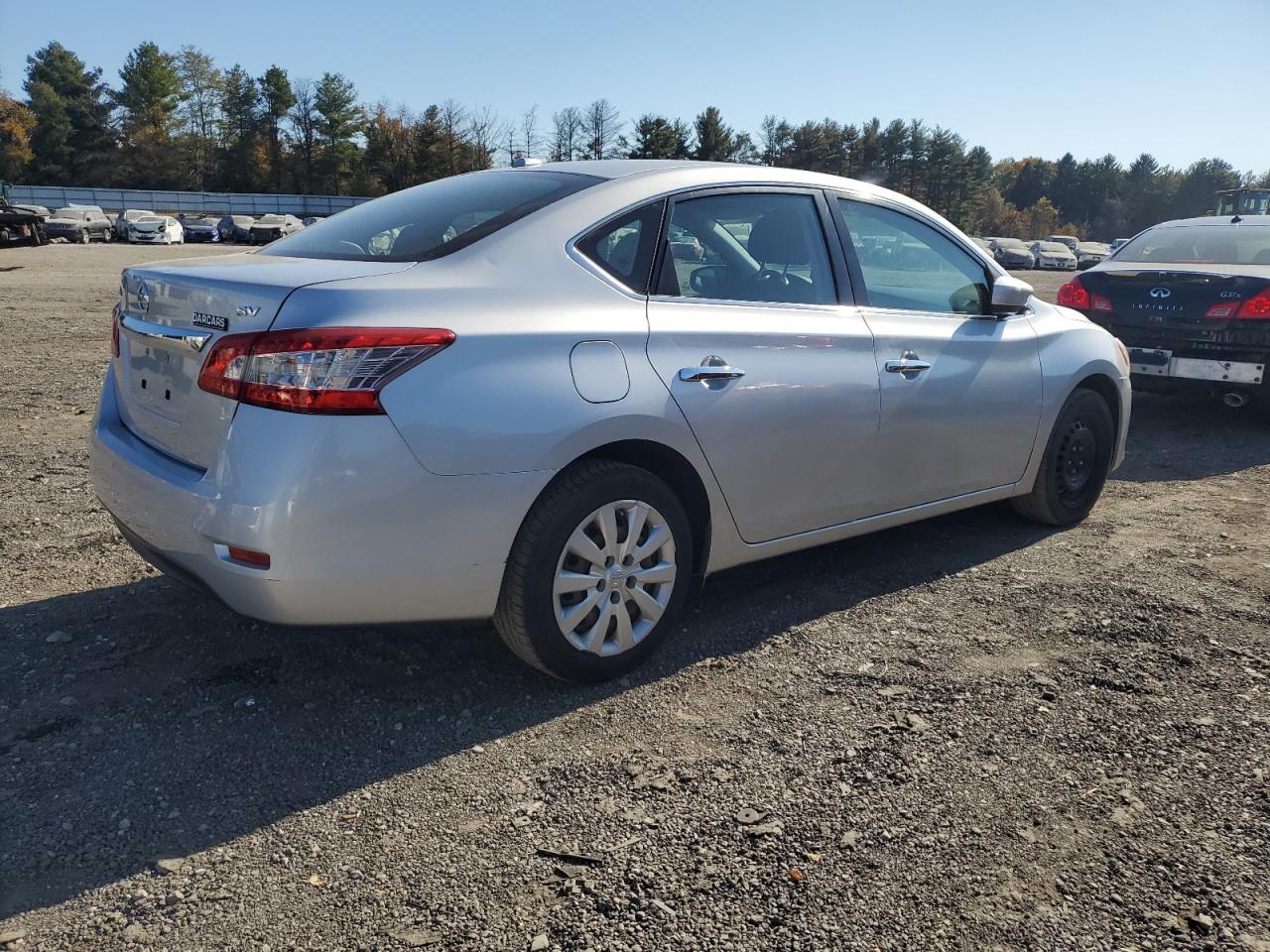 NISSAN SENTRA S 2015 silver  gas 3N1AB7AP6FL657788 photo #4