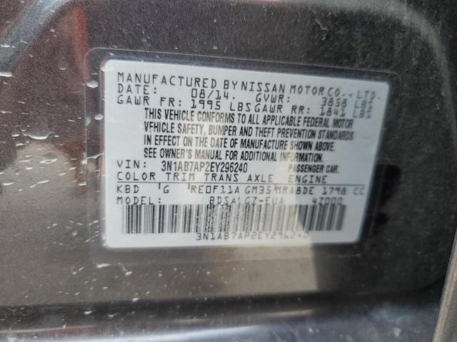 VIN 3N1AB7AP2EY296240 2014 Nissan Sentra, S no.12