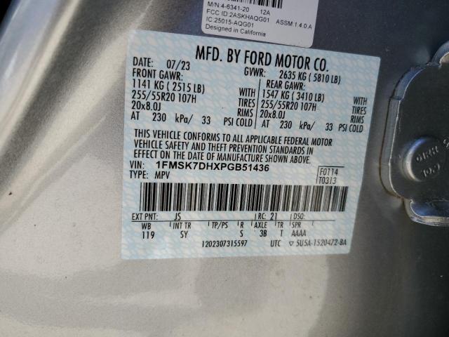 2023 FORD EXPLORER X - 1FMSK7DHXPGB51436