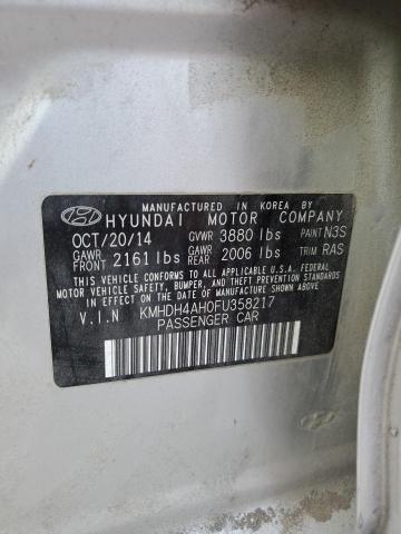 VIN KMHDH4AH0FU358217 2015 HYUNDAI ELANTRA no.13