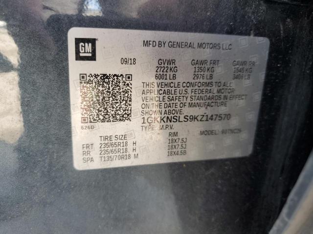 2019 GMC ACADIA SLE - 1GKKNSLS9KZ147570
