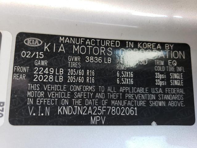 2015 KIA SOUL - KNDJN2A25F7802061