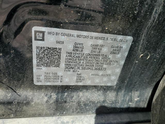 2019 CHEVROLET TRAX 1LT - 3GNCJLSB8KL365372