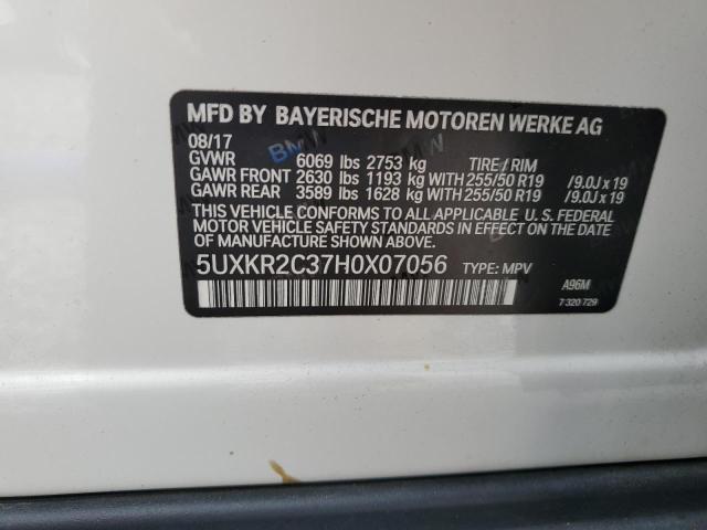 2017 BMW X5 SDRIVE3 - 5UXKR2C37H0X07056