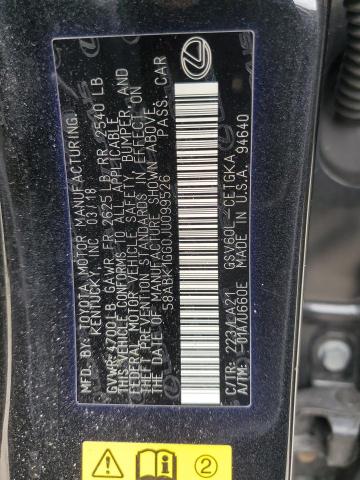2018 LEXUS ES 350 - 58ABK1GG0JU099526