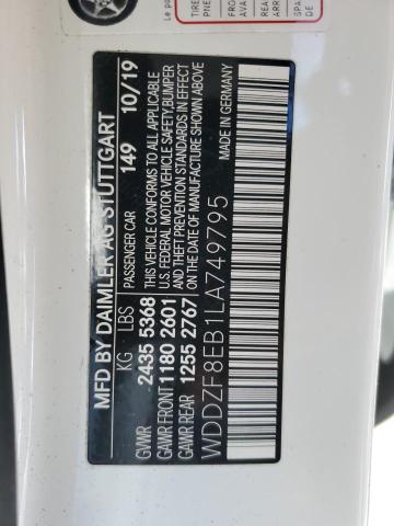 2020 MERCEDES-BENZ E 350 4MAT - WDDZF8EB1LA749795