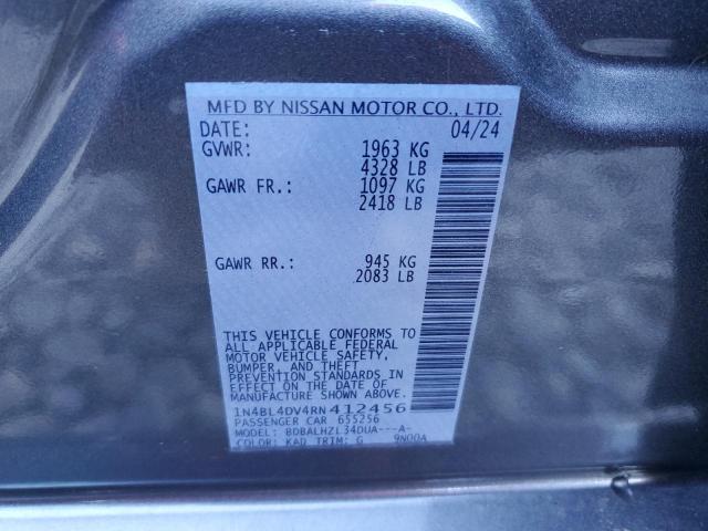 VIN 1N4BL4DV4RN412456 2024 Nissan Altima, SV no.12