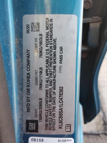 2020 CHEVROLET SPARK LS - KL8CB6SA1LC476382