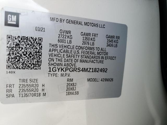2021 CADILLAC XT6 SPORT - 1GYKPGRS4MZ182492
