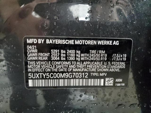2021 BMW X3 XDRIVE3 - 5UXTY5C00M9G70312