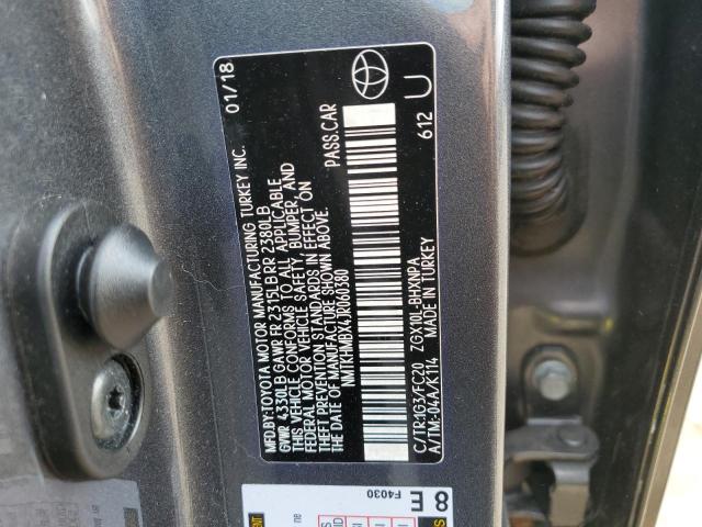 VIN NMTKHMBX4JR060380 2018 Toyota C-HR, Xle no.13