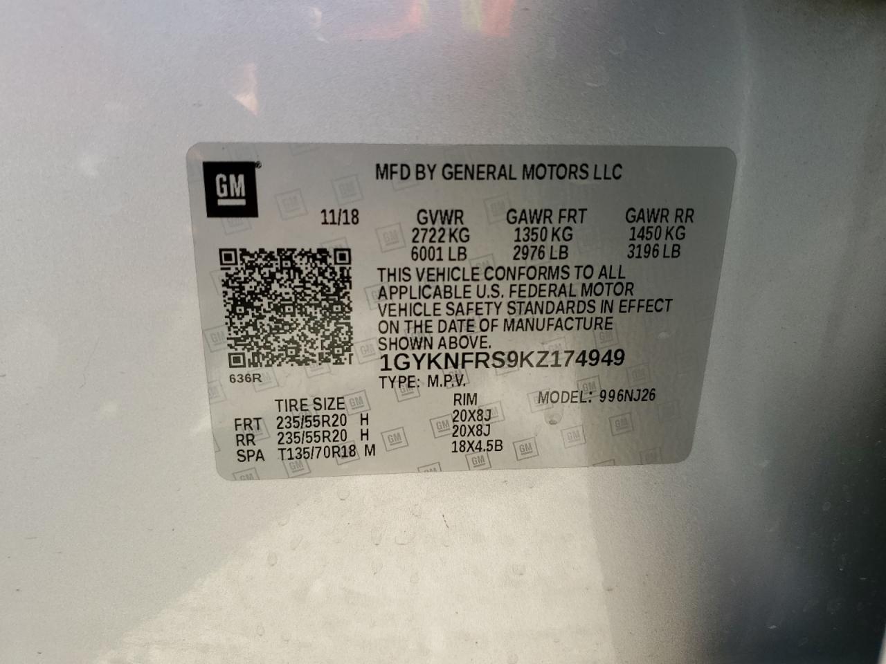 Lot #2892972751 2019 CADILLAC XT5 PREMIU