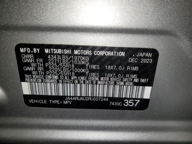 VIN JA4ARUAU2RU007244 2024 Mitsubishi Outlander, S/Se no.13