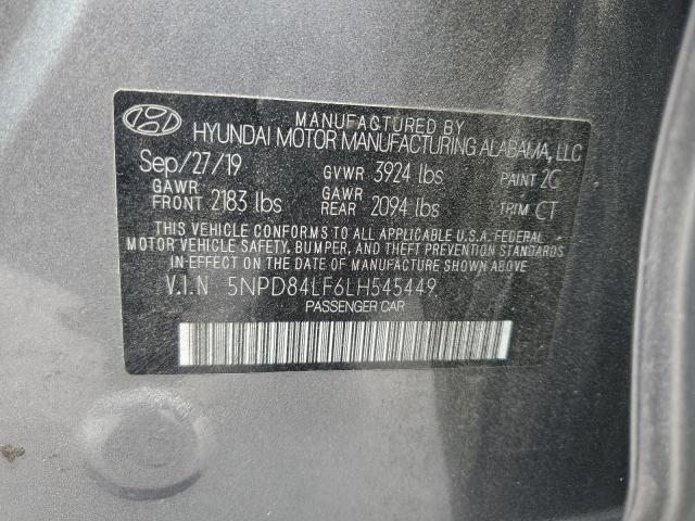 VIN 5NPD84LF6LH545449 2020 Hyundai Elantra, Sel no.12