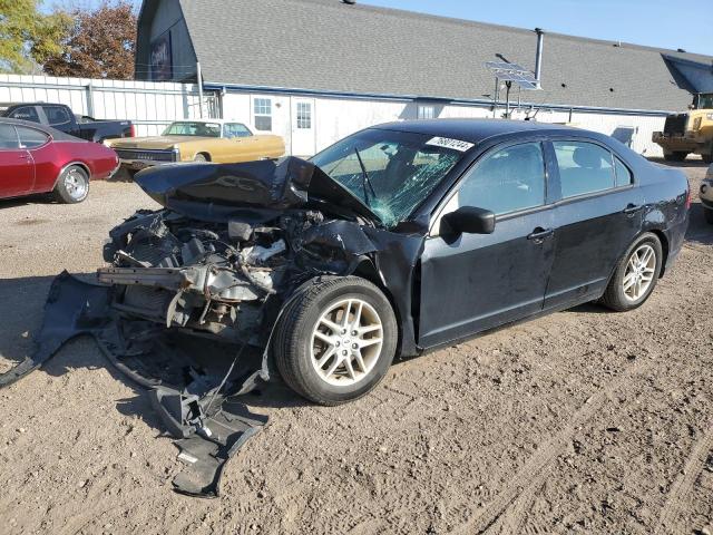 FORD FUSION S 2012 black  gas 3FAHP0GA3CR223933 photo #1