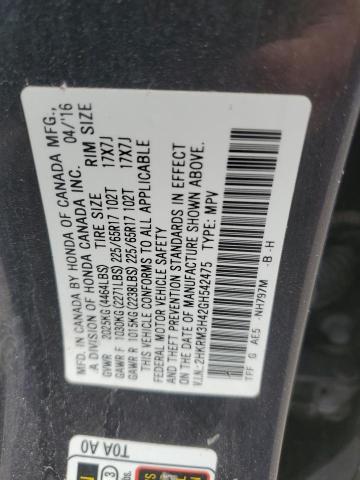 2016 HONDA CR-V SE - 2HKRM3H42GH542475